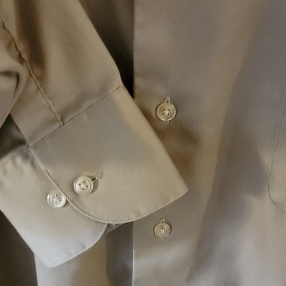 Geoffrey Beene Dress Shirt Sz 16 1/2 34/35 Sateen - Picture 2 of 6